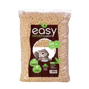 Pellet di Abete Easy Premium 100% Naturale - Sacco da 15 kg (Bancale da 70 Sacchi)