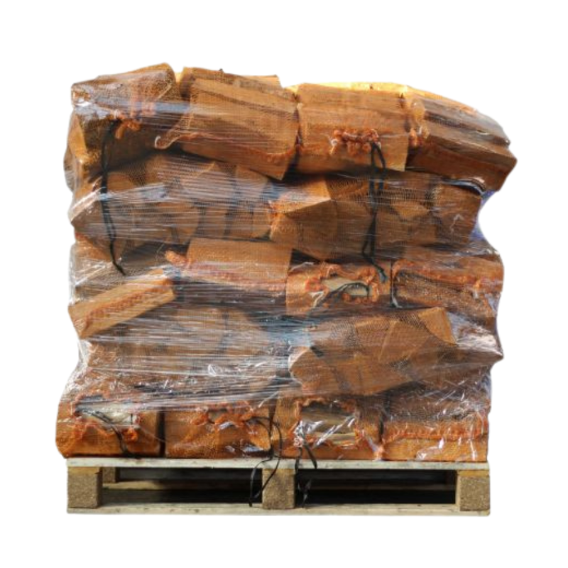 Legna da Ardere di Quercia Essiccata al Forno in Sacchi da 20 Litri - Bancale da 40 Sacchi (320 kg)